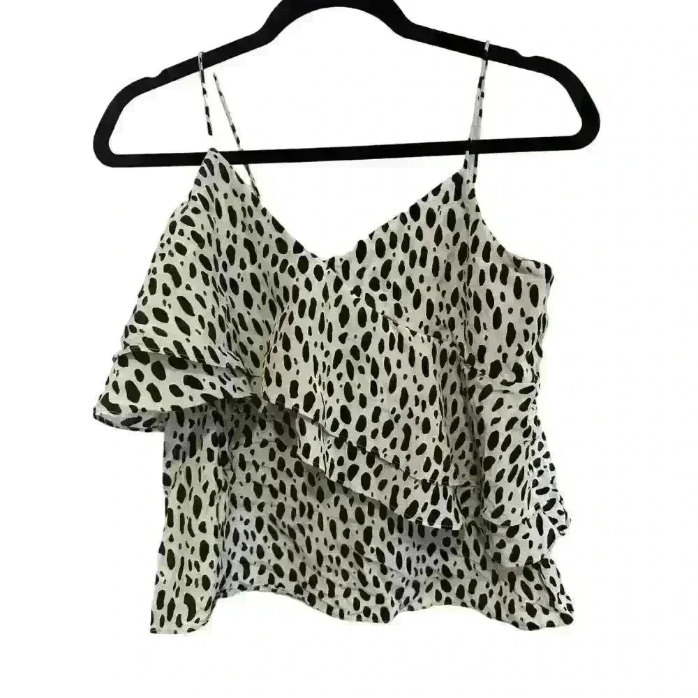 J Crew Silk Animal Print Tank